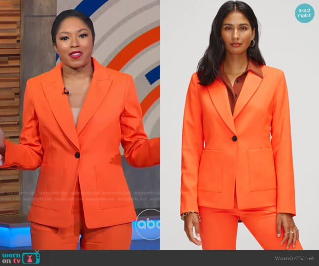 WornOnTV: Alicia’s orange blazer and pants on Good Morning America ...