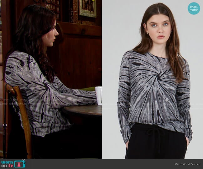 Autumn Cashmere Pinwheel Sweater worn by Tessa Porter (Cait Fairbanks) on The Young and the Restless