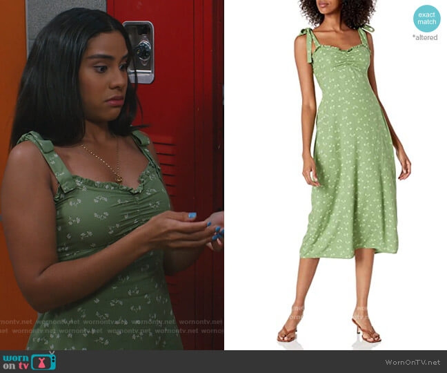 Amor Midi Dress by Billabong worn by Daisy (Haskiri Velazquez) on Saved By The Bell