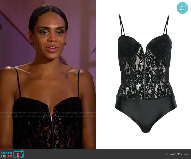 WornOnTV: Michelle's black lace corset top on The Bachelorette