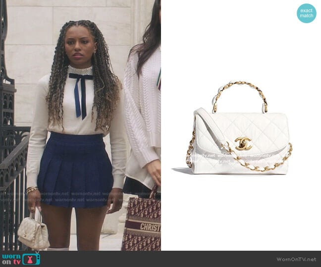 Mini Flap Bag by Chanel worn by Monet de Haan (Savannah Lee Smith) on Gossip Girl