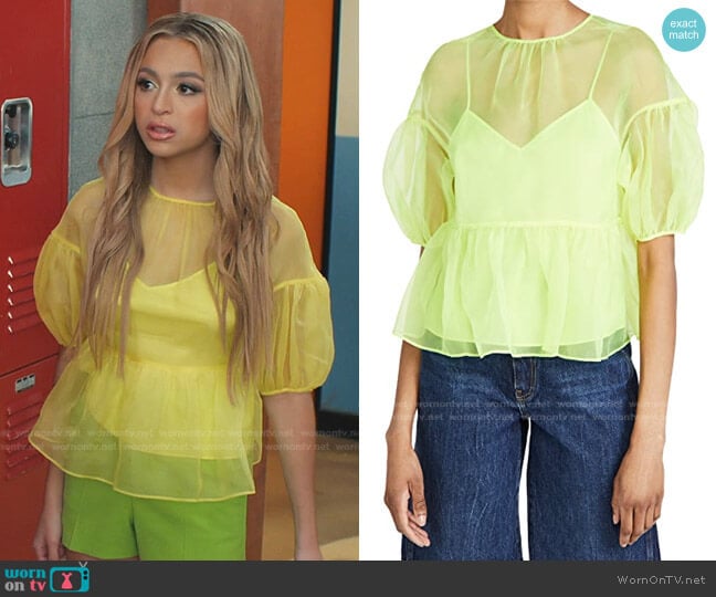 Ciarra Top by Cinq a Sept worn by Lexi (Josie Totah) on Saved By The Bell