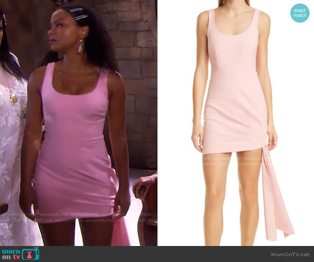 WornOnTV: Chanel’s pink side-tie mini dress on Days of our Lives ...