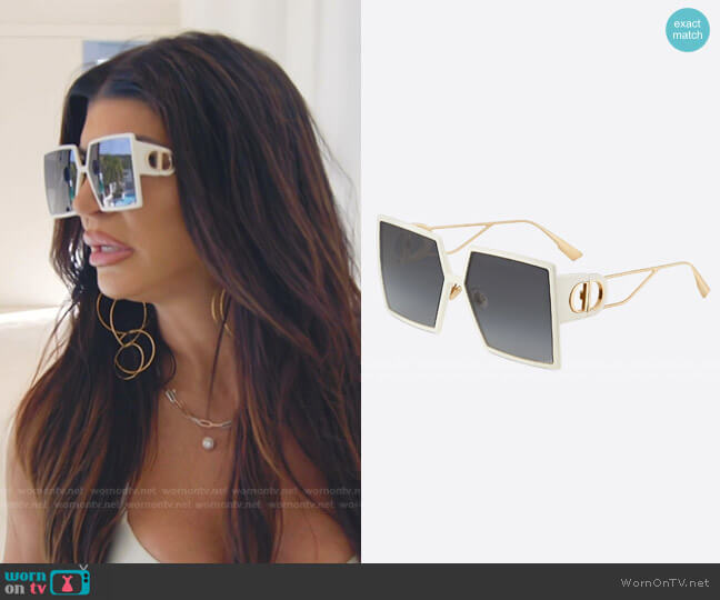 30Montaign Sunglasses by Dior worn by Teresa Giudice on The Real Housewives Ultimate Girls Trip