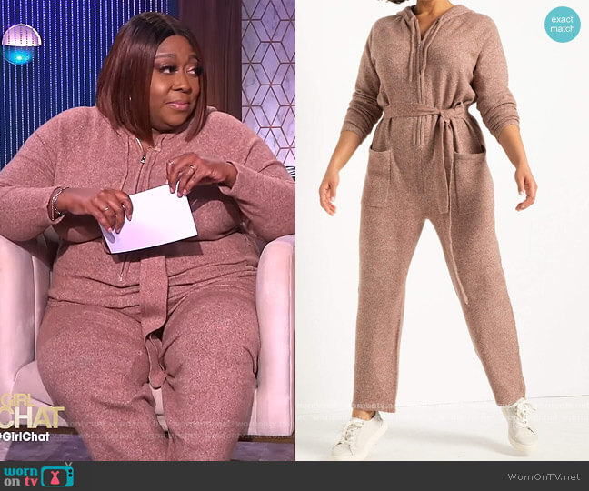 WornOnTV: Loni’s pink fuzzy jumpsuit on The Real | Loni Love | Clothes ...