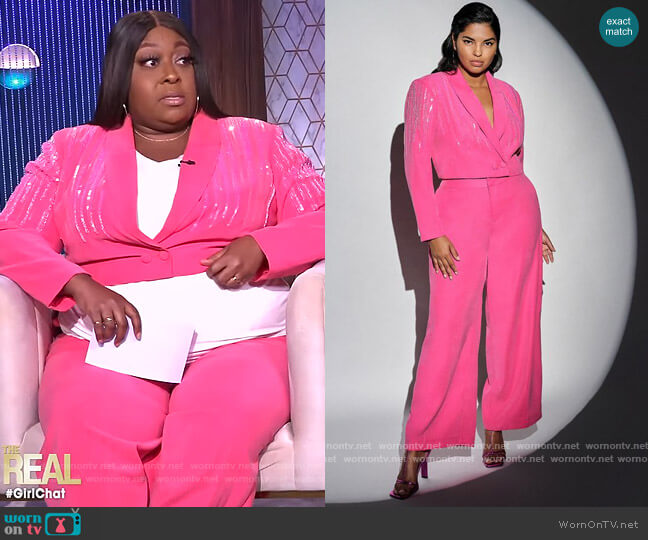 WornOnTV: Loni’s pink sequin blazer on The Real | Loni Love | Clothes ...