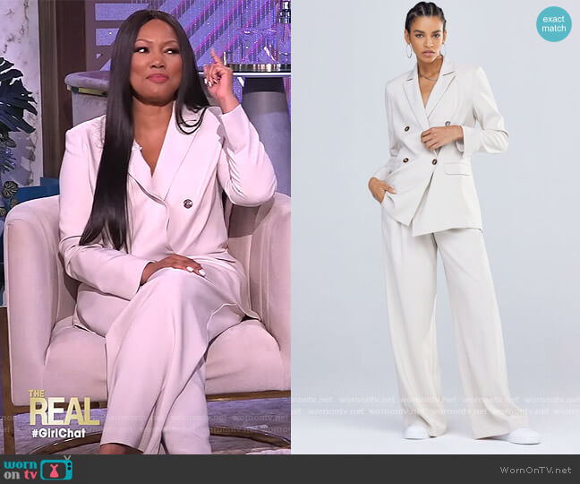 WornOnTV: Garcelle’s white double breasted blazer and pants on The Real ...