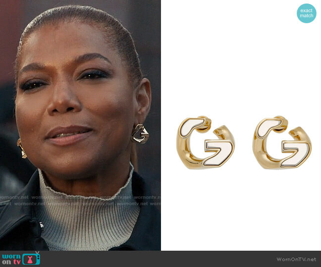 Givenchy Gold & Silver G Chain Earrings worn by Robyn McCall (Queen Latifah) on The Equalizer