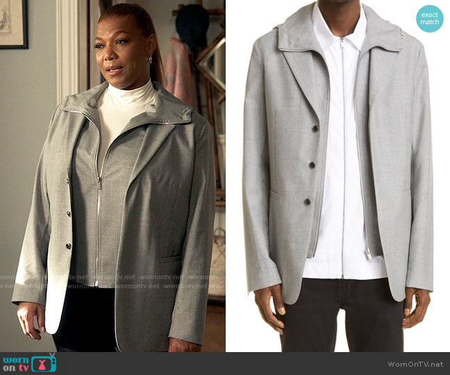 WornOnTV: Robyn’s grey layered hooded blazer on The Equalizer | Queen ...