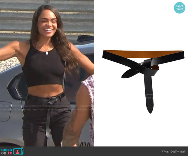 Lecce Leather Belt by Isabel Marant worn by Michelle Young on The Bachelorette