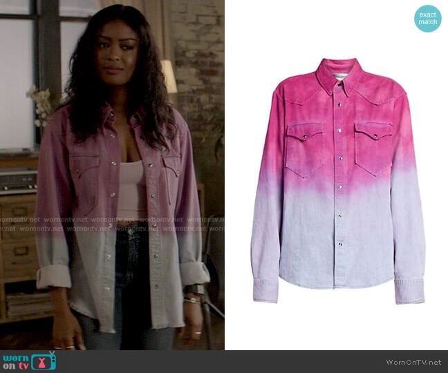 Etoile Isabel Marant Pitti Ombre Shirt worn by Ryan Wilder (Javicia Leslie) on Batwoman