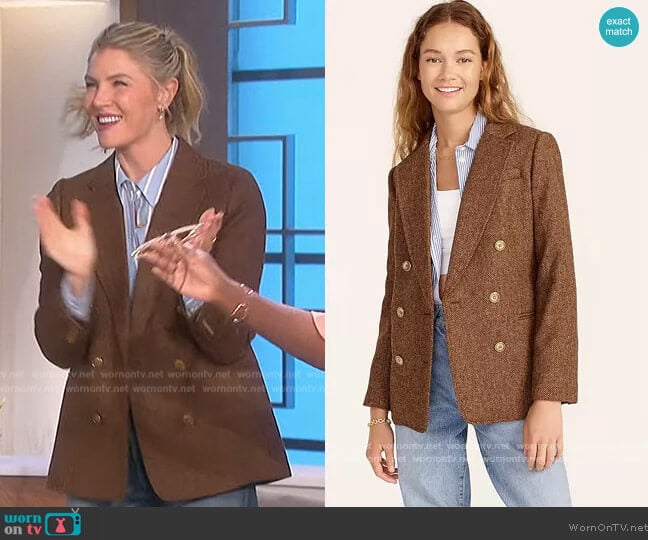 Bristol Blazer by J. Crew worn by Amanda Kloots on The Talk