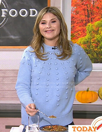 Jenna’s blue bobble sweater on Today