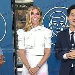 Jill’s white tie neck jumpsuit on Today