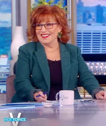 Joy’s green double breasted blazer on The View