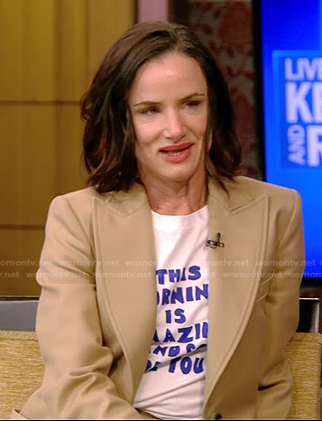 Juliette Lewis’s This Morning is Amazing and So Are You tee on Live with Kelly and Ryan