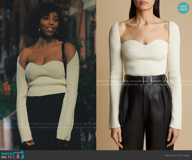 Maddy Long Bustier Top by Kahite worn by Mia (Jessica Williams) on Love Life