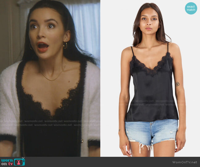 Beatrice Camisole by L'Agence worn by Bess (Maddison Jaizani) on Nancy Drew