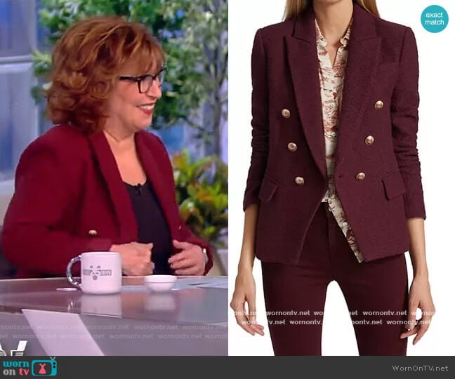 Kenzie Double-Breasted Blazer by L'Agence worn by Joy Behar on The View