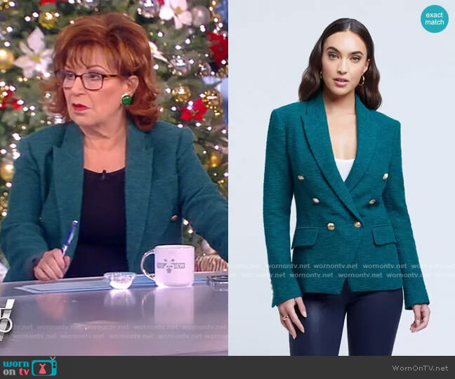 Kenzie Tweed Blazer by L'Agence worn by Joy Behar on The View