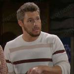 Liam’s striped sweater on The Bold and the Beautiful