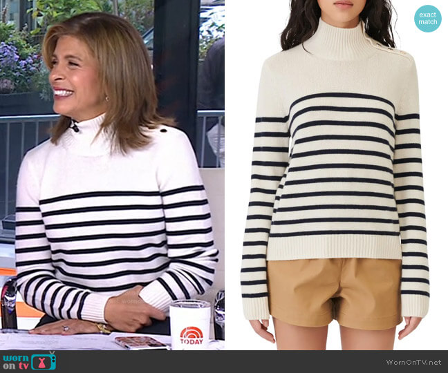 WornOnTV: Hoda’s white striped sweater on Today | Hoda Kotb | Clothes ...