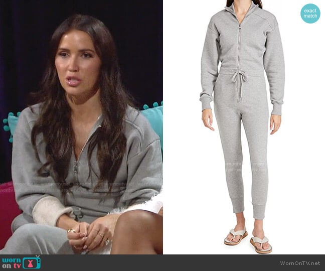 Red Eye Zip Front Jumpsuit by Marissa Webb worn by Kaitlyn Bristowe on The Bachelorette