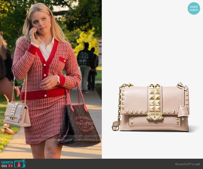 MICHAEL Michael Kors Cece Medium Chain Shoulder Bag worn by Leighton Murray (Reneé Rapp) on The Sex Lives of College Girls