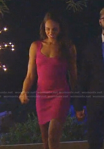 Michelle’s pink bodycon dress on The Bachelorette