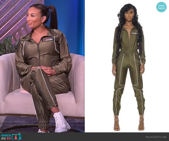 Mars Jumpsuit by Milano Di Rouge worn by Jeannie Mai on The Real