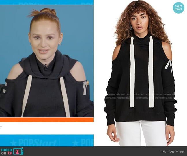 Halter Knit Hoodie by Monse worn by Madelaine Petsch on Today