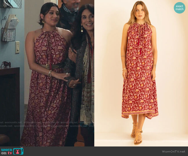 Marlien Maxi Dress by Natalie Martin Collection worn by Padma (Aneesha Joshi) on The Resident