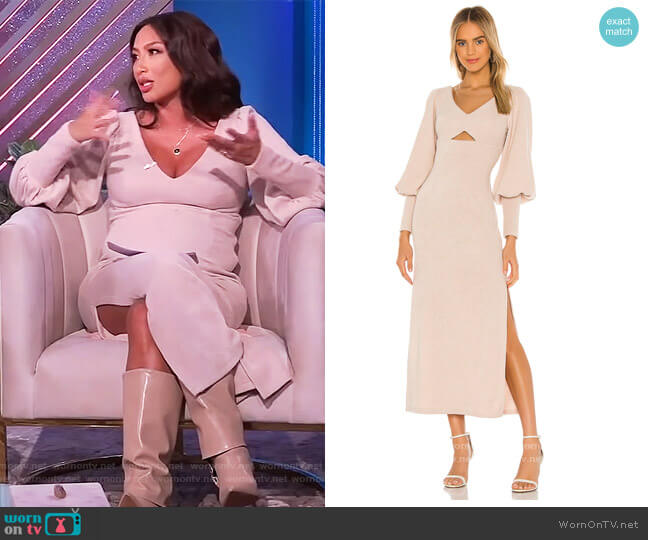 Lyla Dress by NonChalant worn by Jeannie Mai on The Real