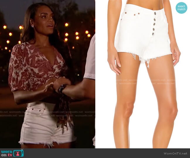 Winston High Rise Short by Pistola worn by Michelle Young on The Bachelorette