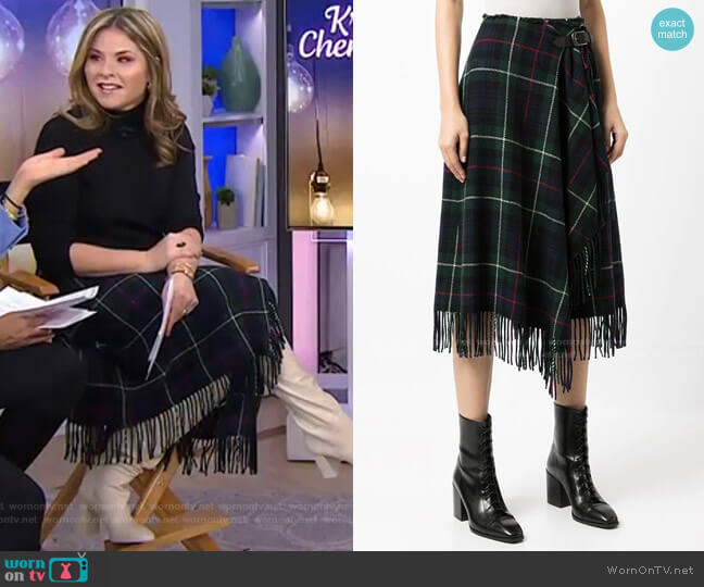Leonna Midi Skirt by Polo Ralph Lauren worn by Jenna Bush Hager  on Today