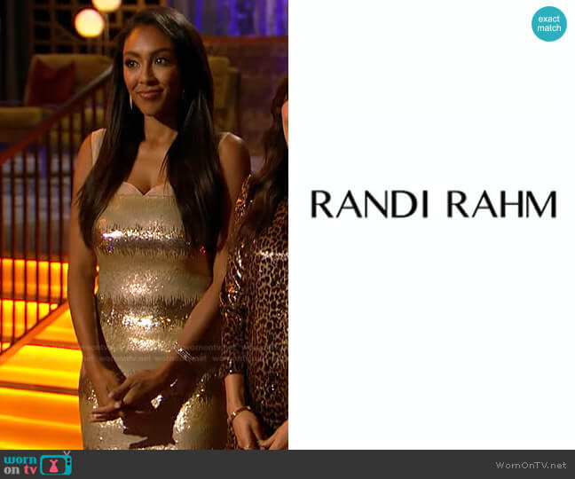 Spring 2021 Collection by Randi Rahm worn by Tayshia Adams on The Bachelorette