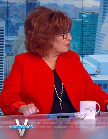 Joy’s red jacket on The View