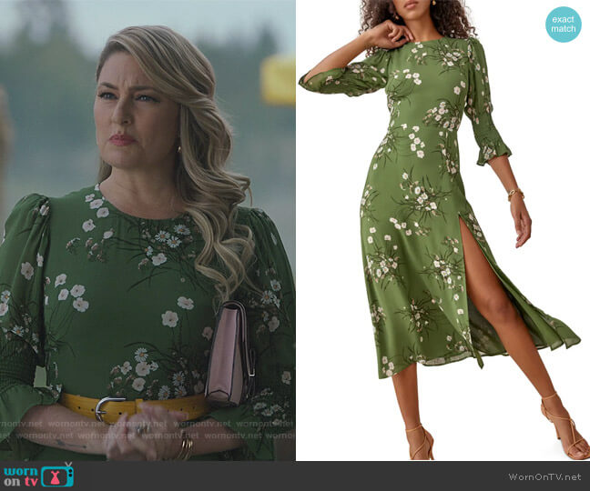 Carolena Midi Dress by Reformation worn by Alice Cooper (Mädchen Amick) on Riverdale