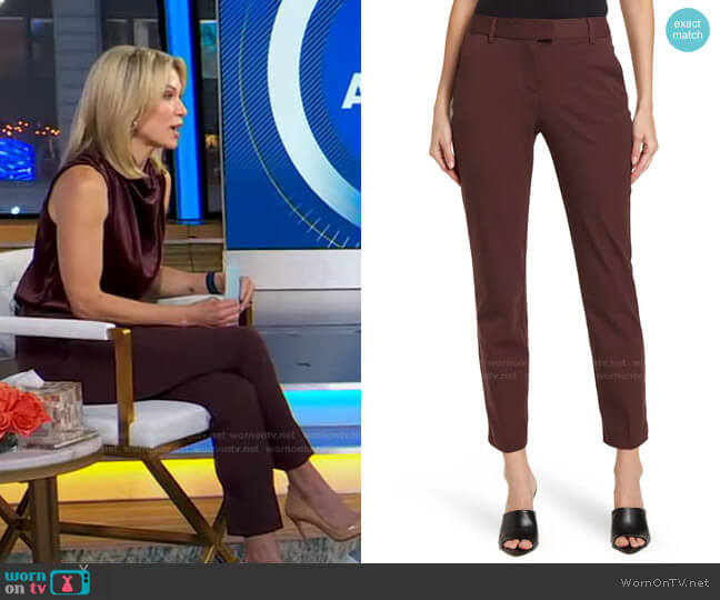 Joanne Slim Leg Trouser by Reiss worn by Amy Robach on Good Morning America