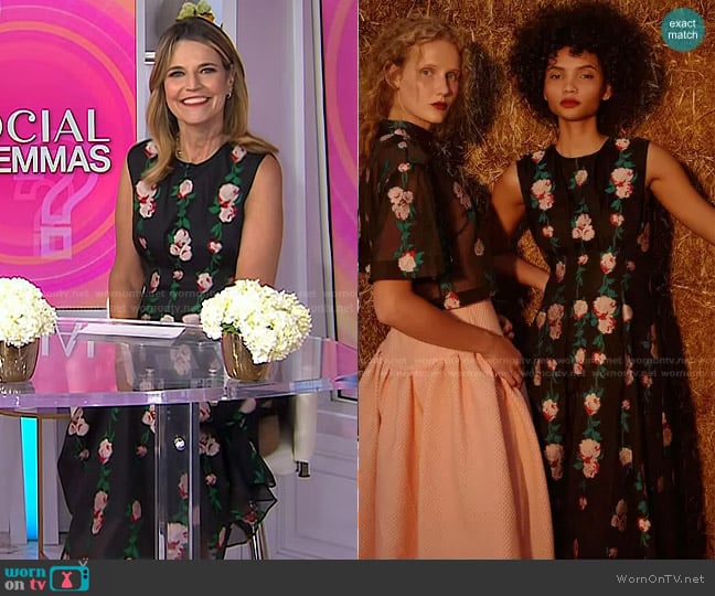 Resort 2022 Collection by Lela Rose worn by Savannah Guthrie on Today