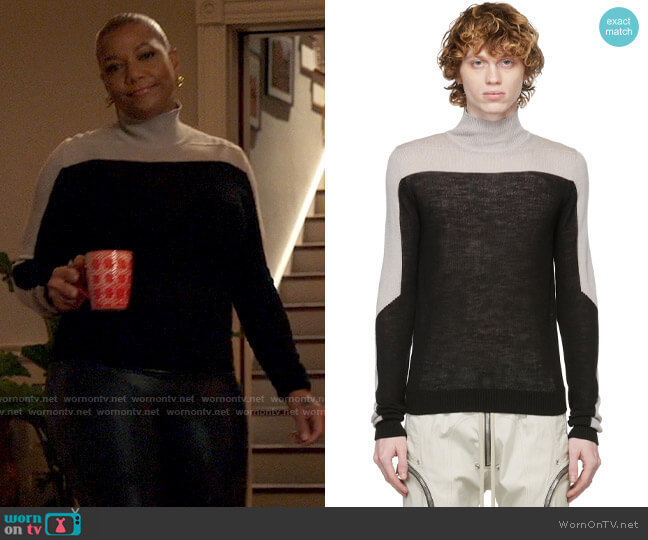 Rick Owens Block Turtleneck Sweater worn by Robyn McCall (Queen Latifah) on The Equalizer