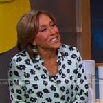 Robin’s light green floral blouse on Good Morning America