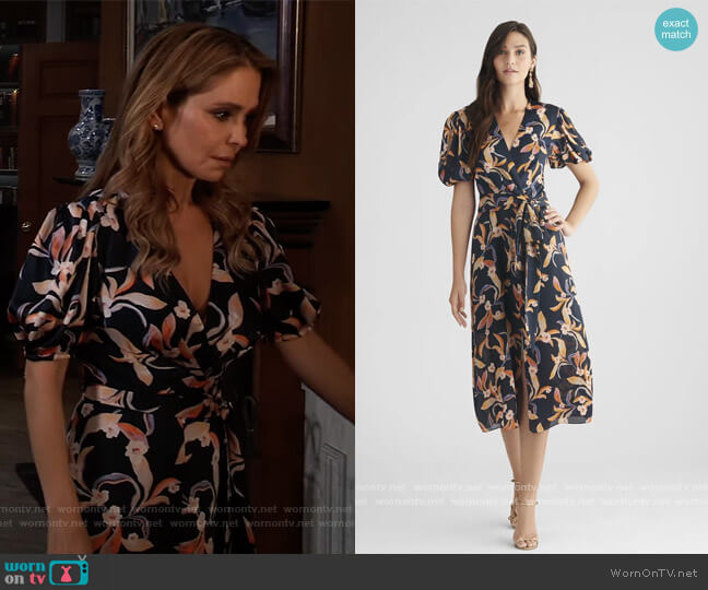 WornOnTV: Olivia’s floral print wrap dress on General Hospital ...