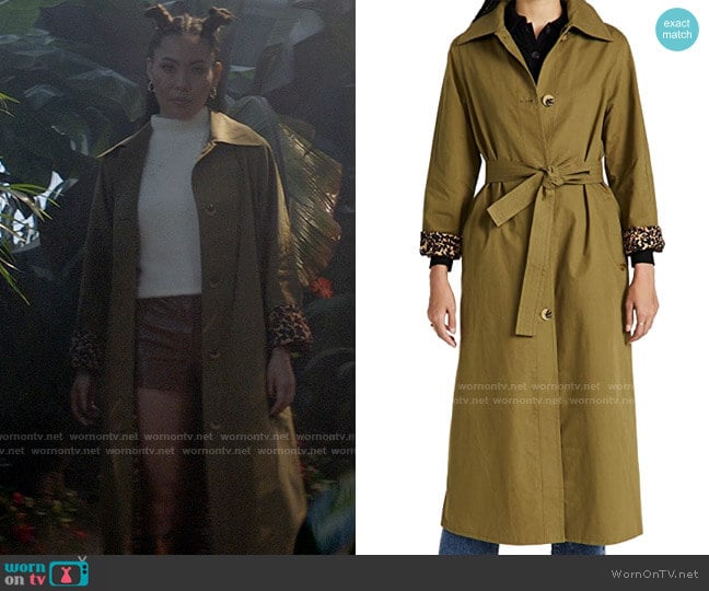 Scotch & Soda Long Throw On Reversible Coat worn by Mary Hamilton (Nicole Kang) on Batwoman