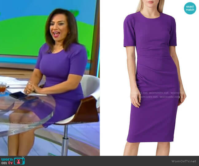WornOnTV: Michelle Miller’s purple dress on CBS Saturday Morning ...