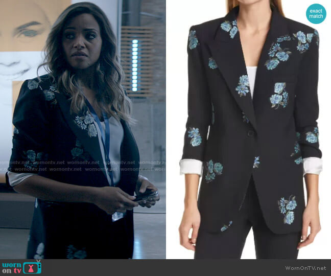 Smythe  90s Floral Wool Blend Blazer worn by Sophie Moore (Meagan Tandy) on Batwoman