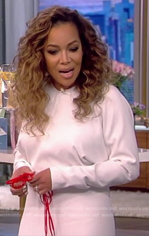 Sunny’s white midi dress on The View