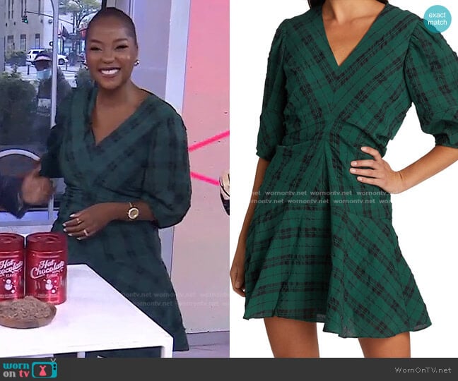 Emmaline Dress by Tanya Taylor worn by Makho Ndlovu on Today