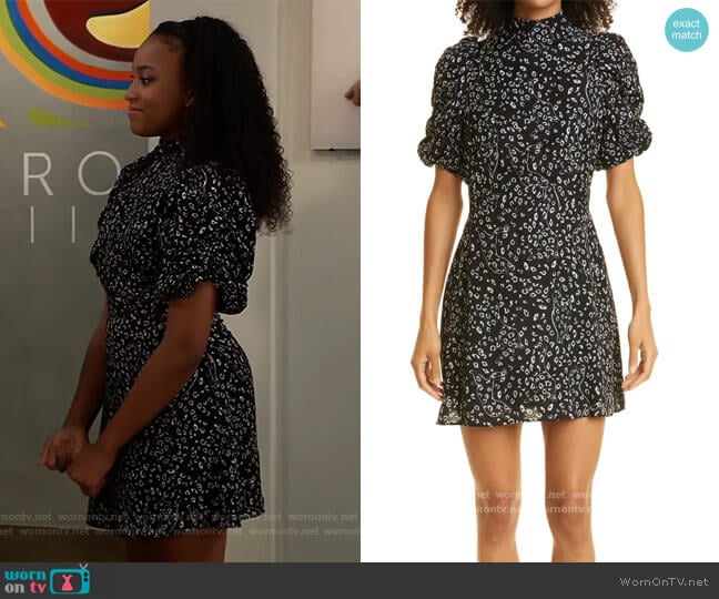 Ray Abstract Print Dress by Ted Baker worn by Trina (Sydney Mikayla) on General Hospital