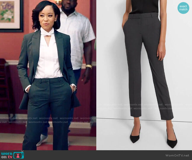 WornOnTV: Charley’s white keyhole blouse and grey suit on Queen Sugar ...